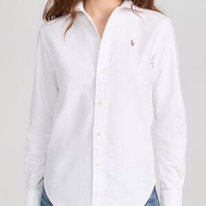 Polo Ralph Lauren Cotton Oxford Long Sleeve Button Down, Size 6